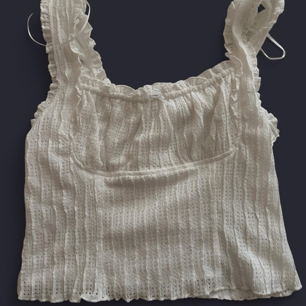 White lace top